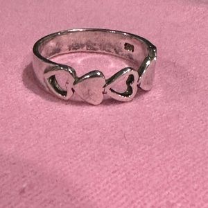 Sterling silver heart ring